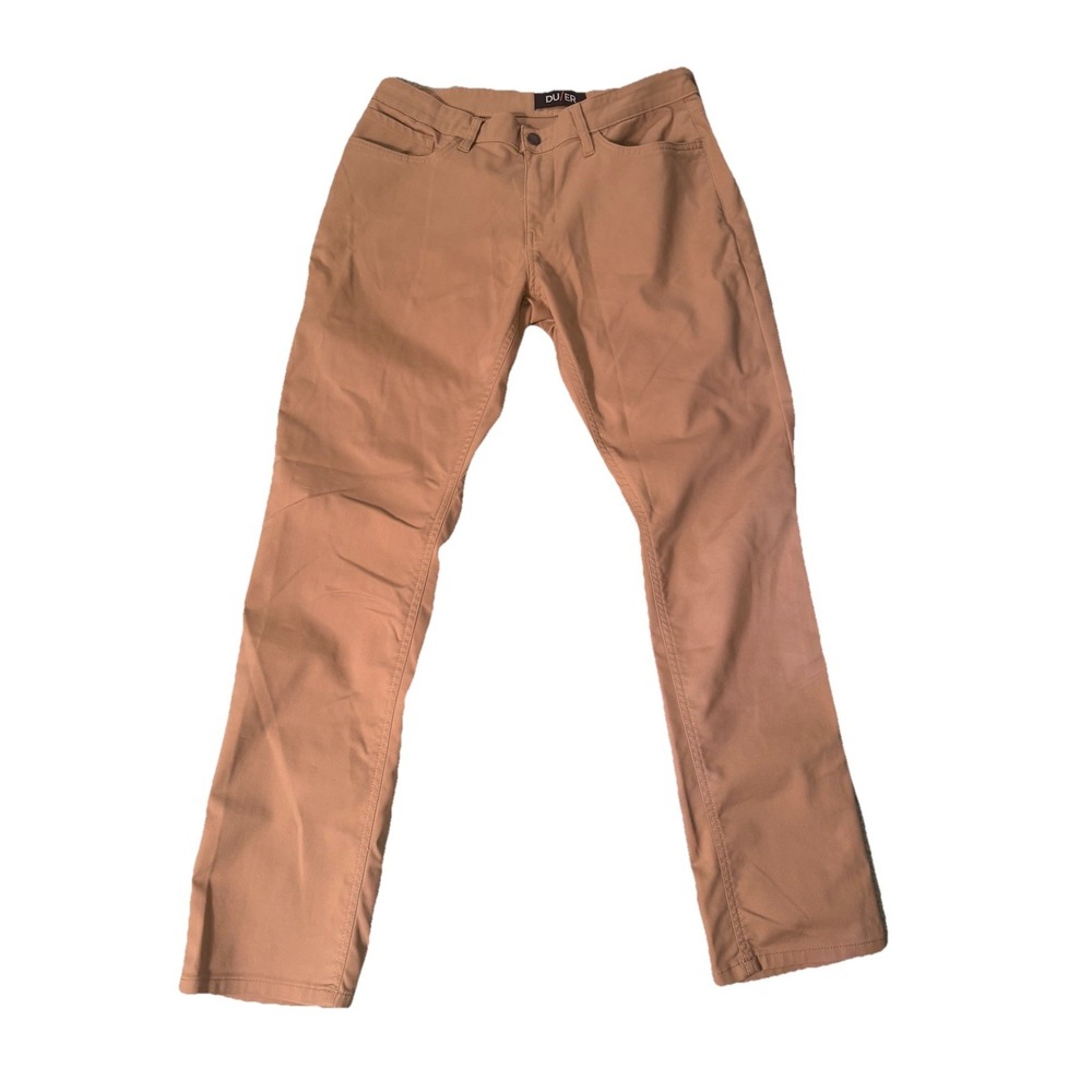Men's DU/ER relaxed fit tan chinos size 33x32